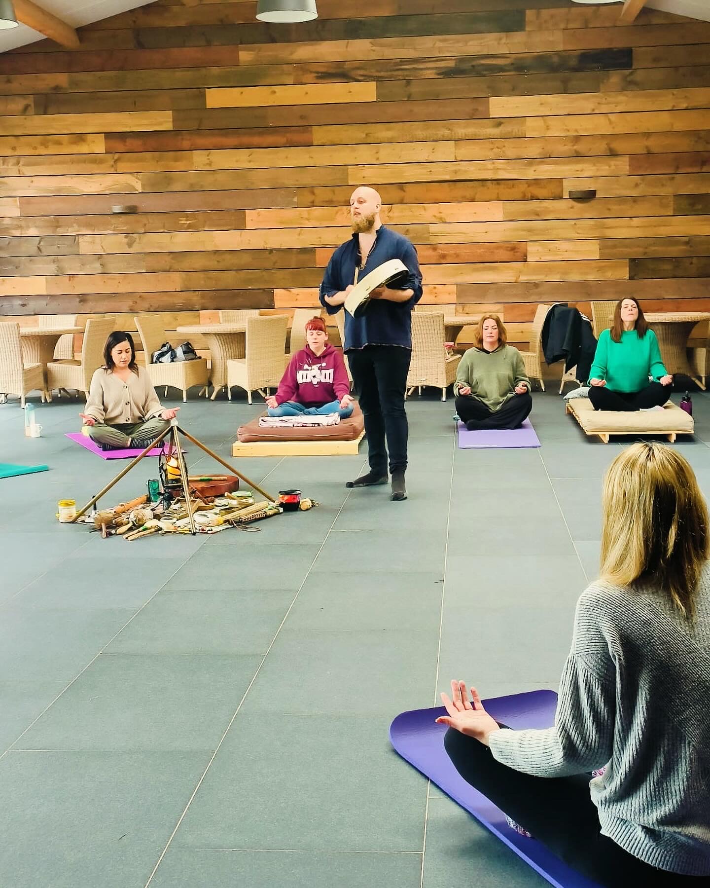 Shamanic healing session in progress